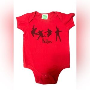 The Beatles Band Red 18 month baby onesie